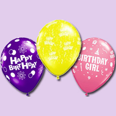 General Birthday Helium Filled Balloons