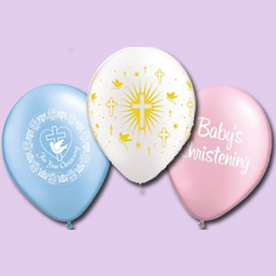 Religious Print Helium Filled Balloons