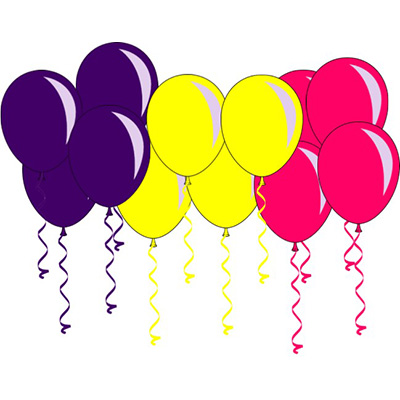 28cm/11" Plain Helium Filled Balloons