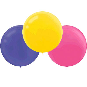 60cm/24" Plain Helium Filled Balloons